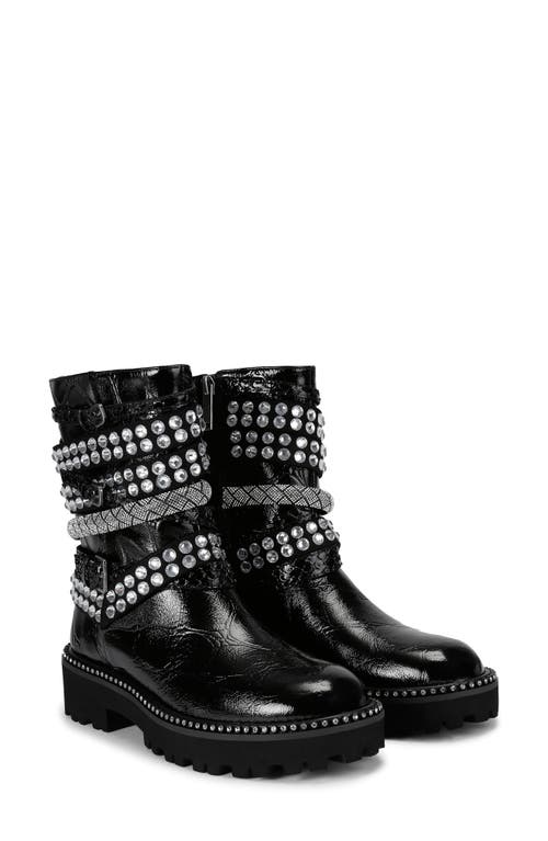 Kurt Geiger London Crystal Embellished Multistrap Boot In Black