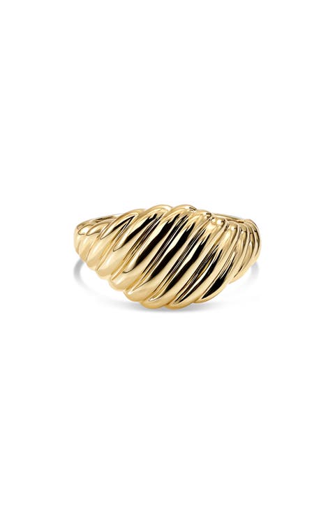 Tapered Rope Band Ring