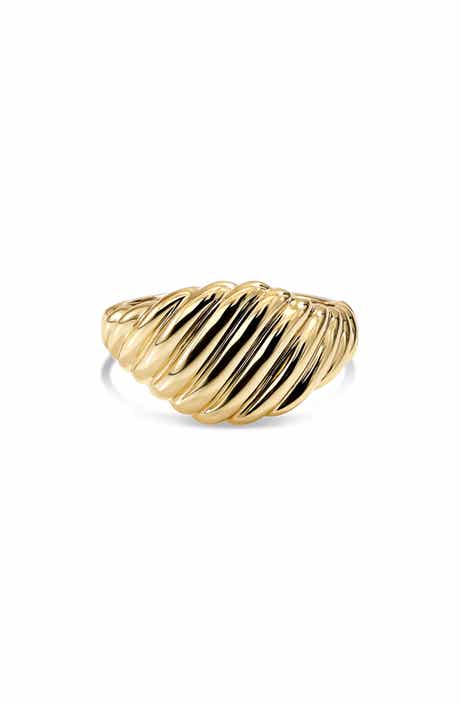 DEVATA Tapered Rope Band Ring