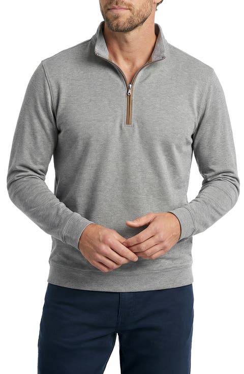 Stretch Heather Fleece Quarter Zip Pullover
