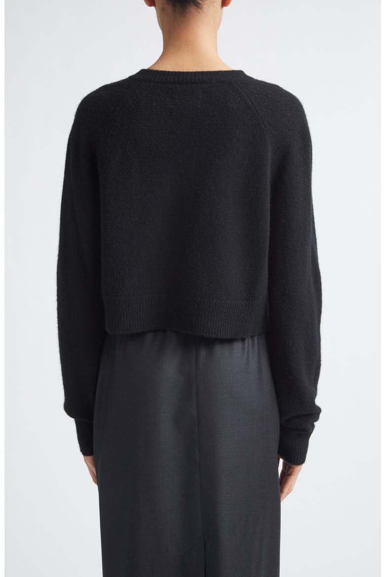 Heike Crop Cardigan, Alternate, color, BLACK