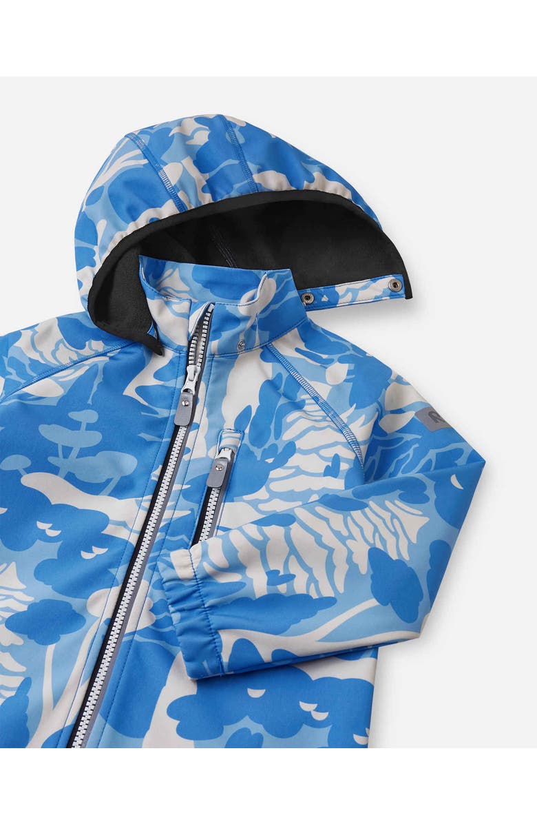 Reima Vantti Print Softshell jacket, Alternate, color, Cool Blue