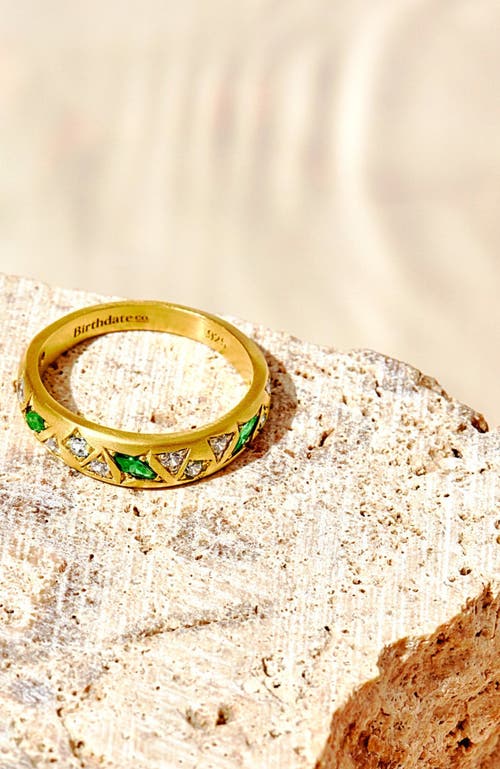 Birthdate Co. The July Birthstone Ring In Gold With Red