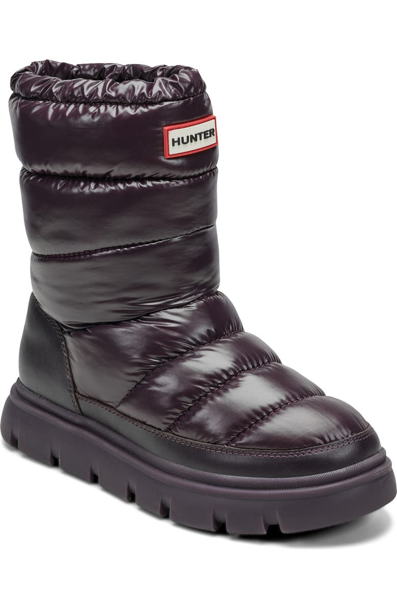 Hunter Maribels Waterproof Snow Boot, Main, color, Dark Purple 500