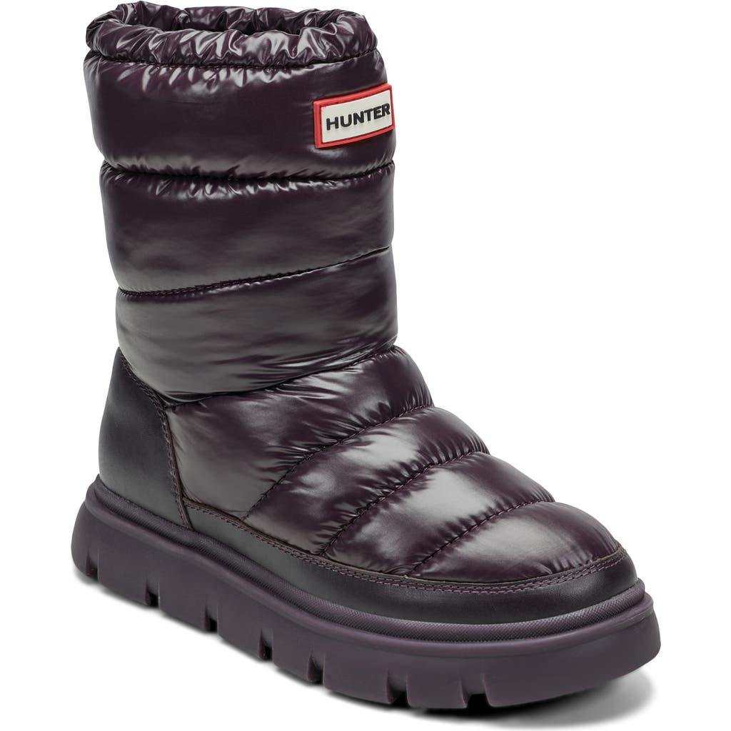 Hunter Maribels Waterproof Snow Boot In Black
