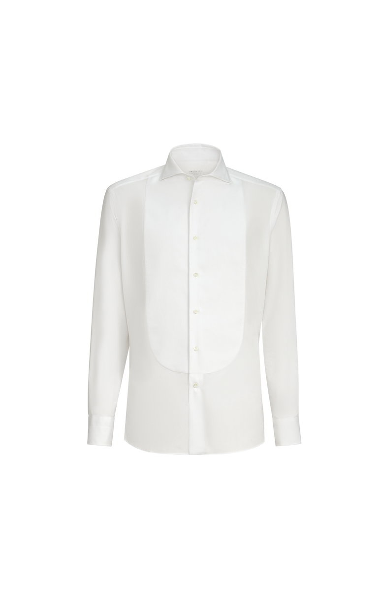 Brunello Cucinelli Slim fit shirt, Main, color, White
