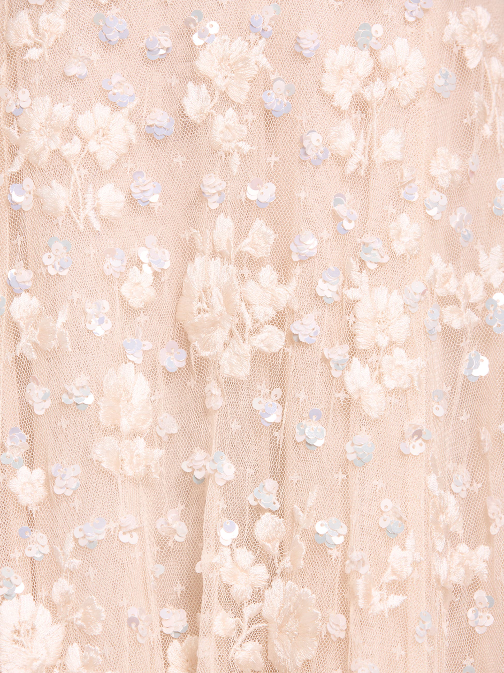 Needle & Thread Dahlia Ditsy Short Cape Ankle Gown (Women) | Nordstrom