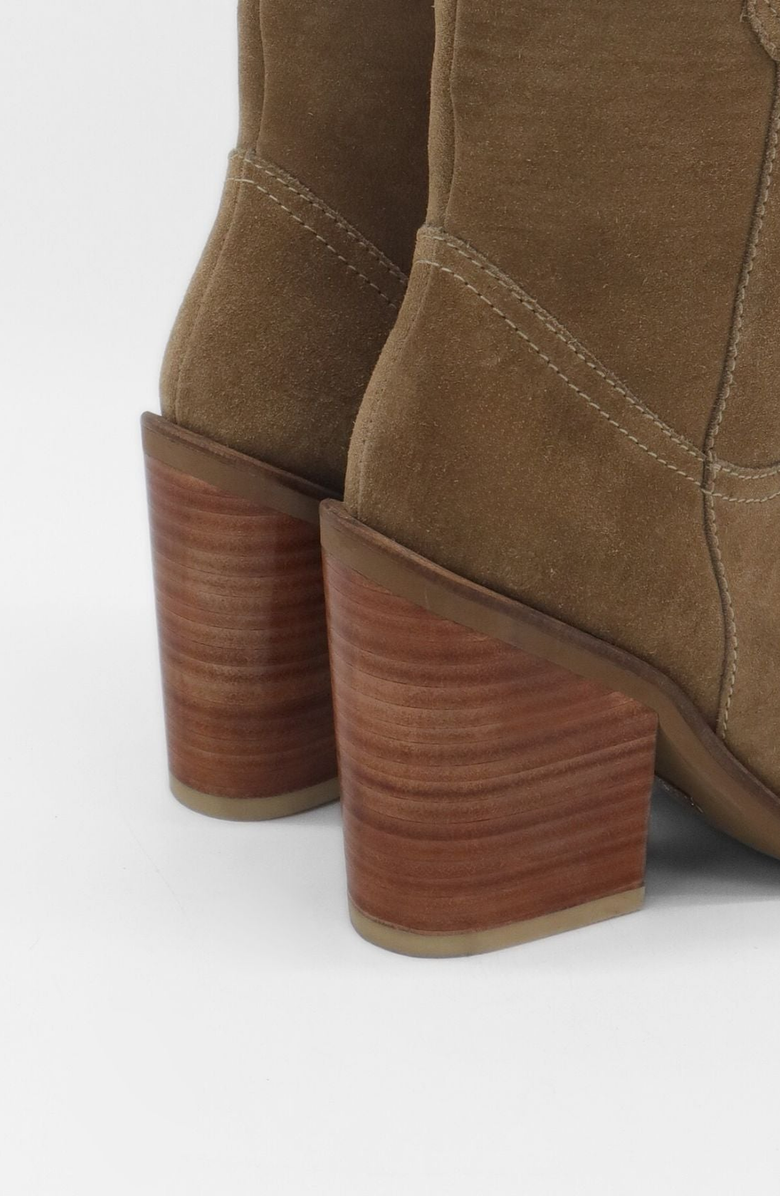 STIVALI NEW YORK Strength Western Cowboy Boots, Alternate, color, Mocha Suede