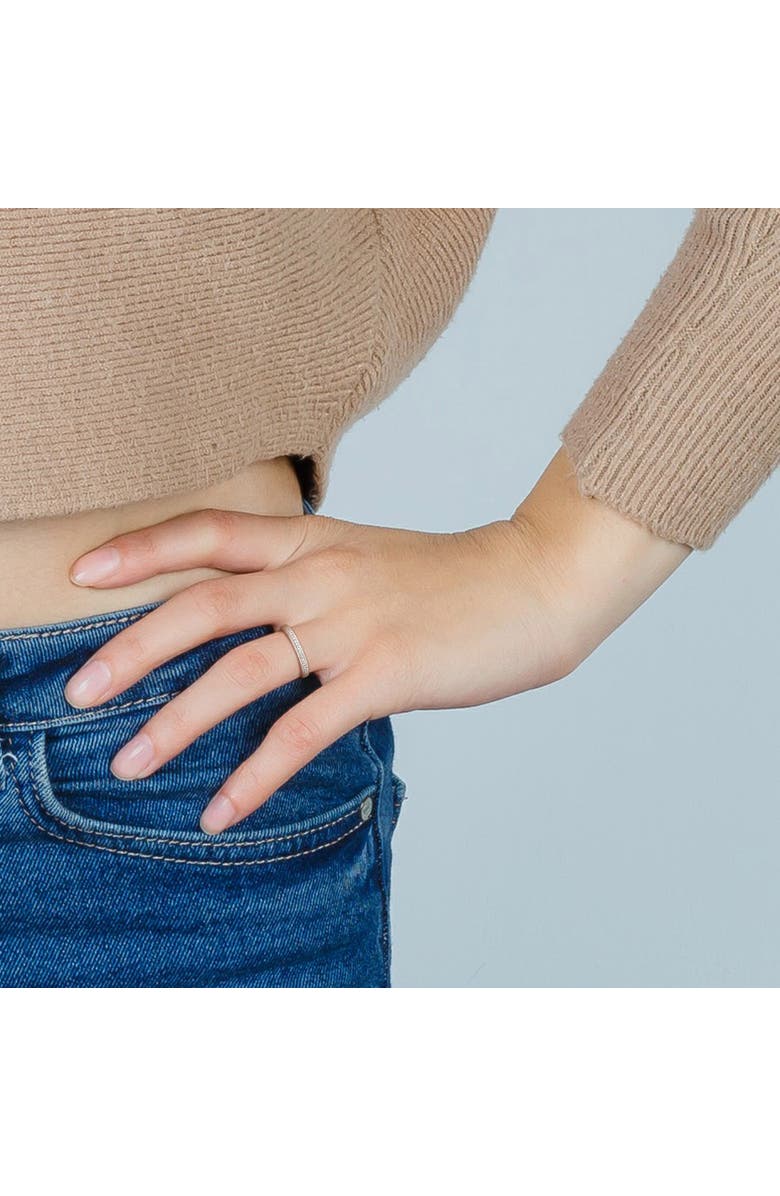 Julianna B. Diamond Anniversary Band Ring 10k, Alternate, color, 10K White Gold