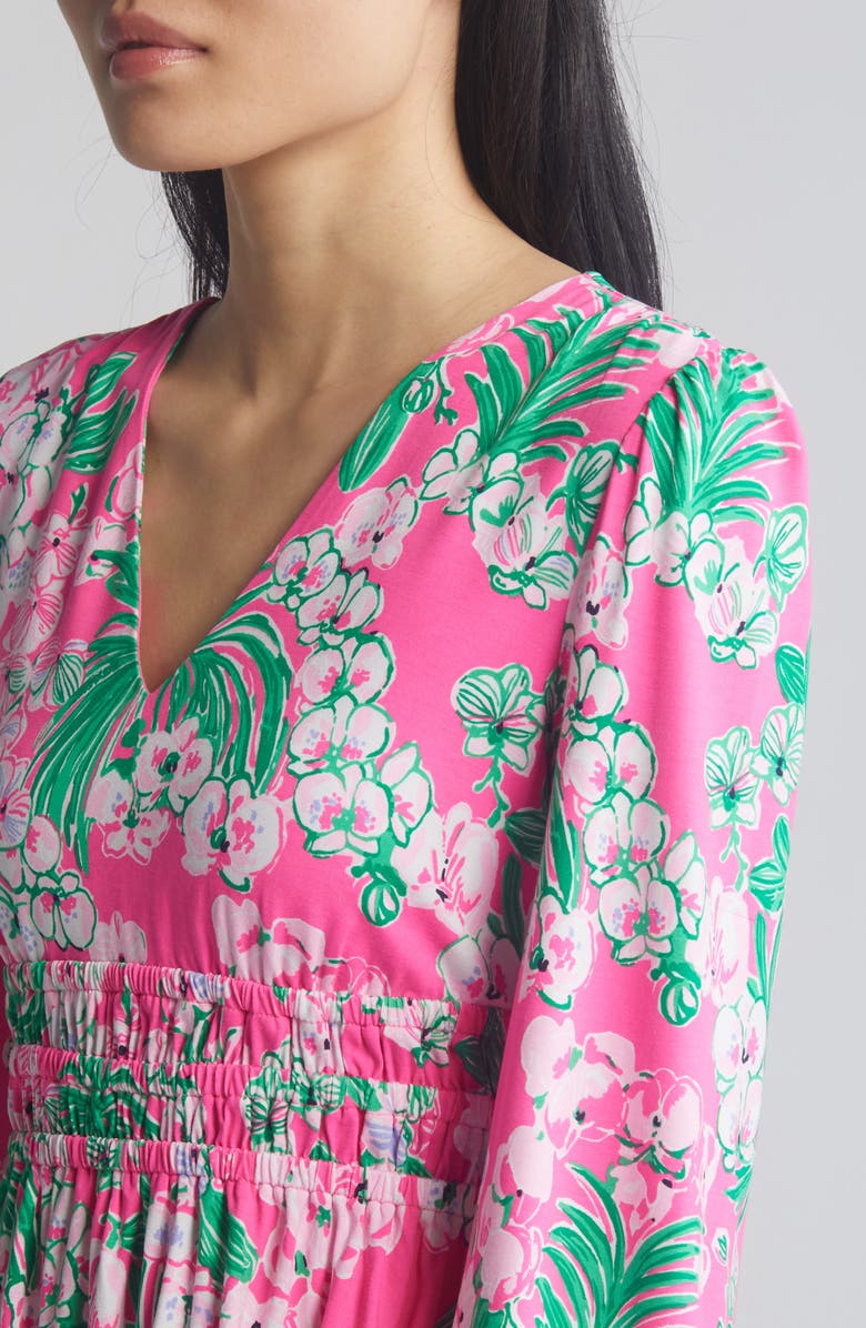 Lilly Pulitzer<sup>®</sup> Calla Long Sleeve Shirred Waist Dress, Alternate, color,