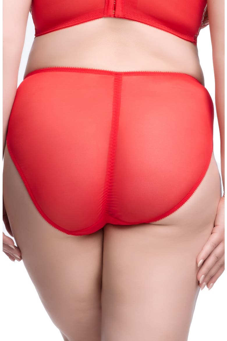 Nom de Plume High Cut Briefs, Alternate, color, FLAME