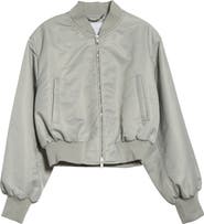 Stella McCartney Nylon Crop Bomber Jacket