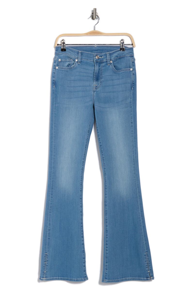 7 For All Mankind Ali Split Hem High Waist Flare Jeans, Alternate, color,