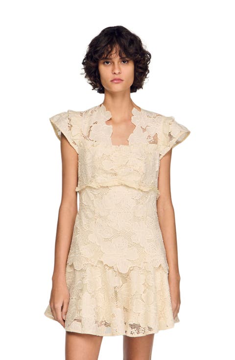 Short guipure dress