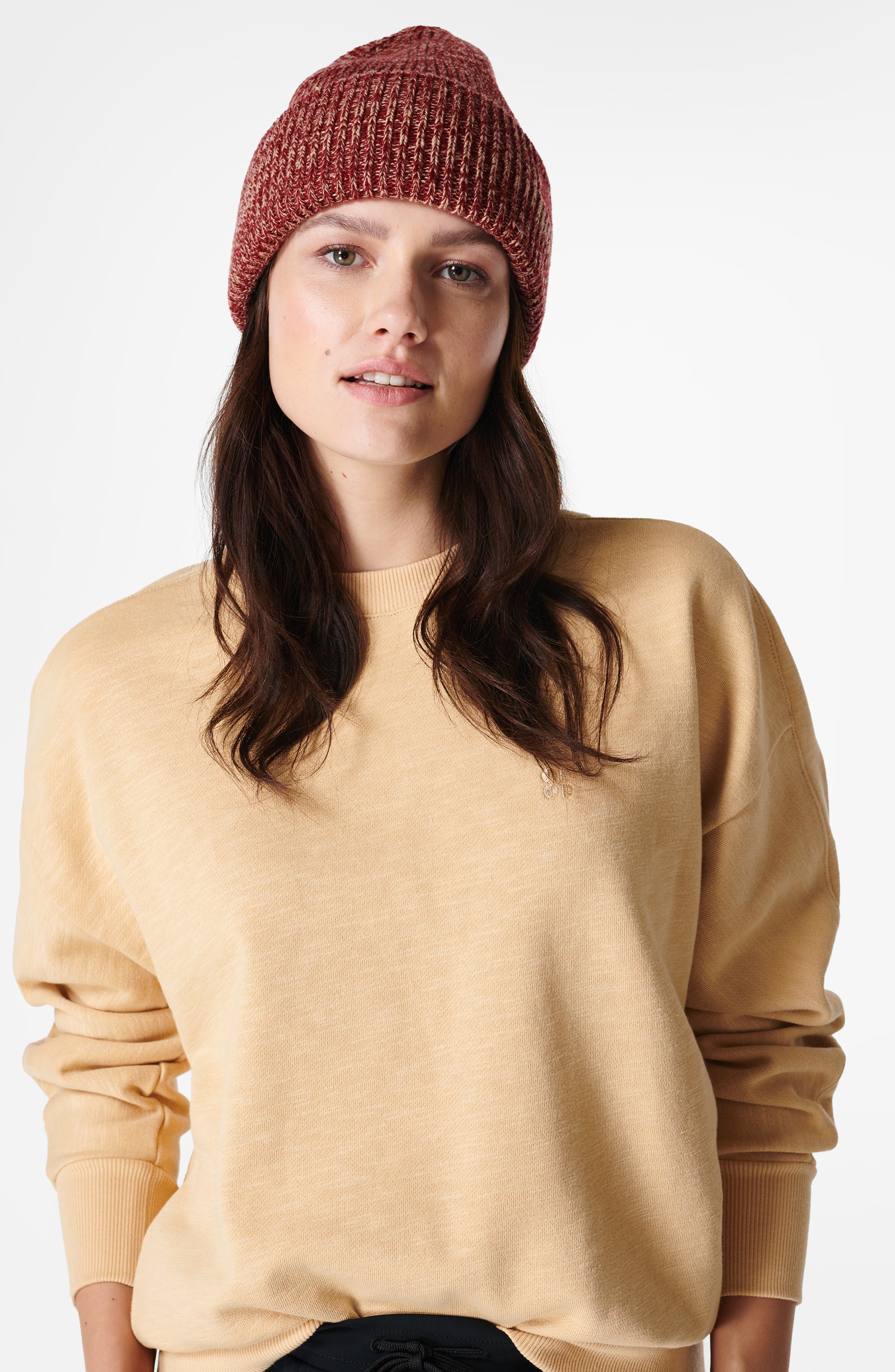 Sweaty Betty Textured Merino Wool Blend Beanie (Women) | Nordstrom