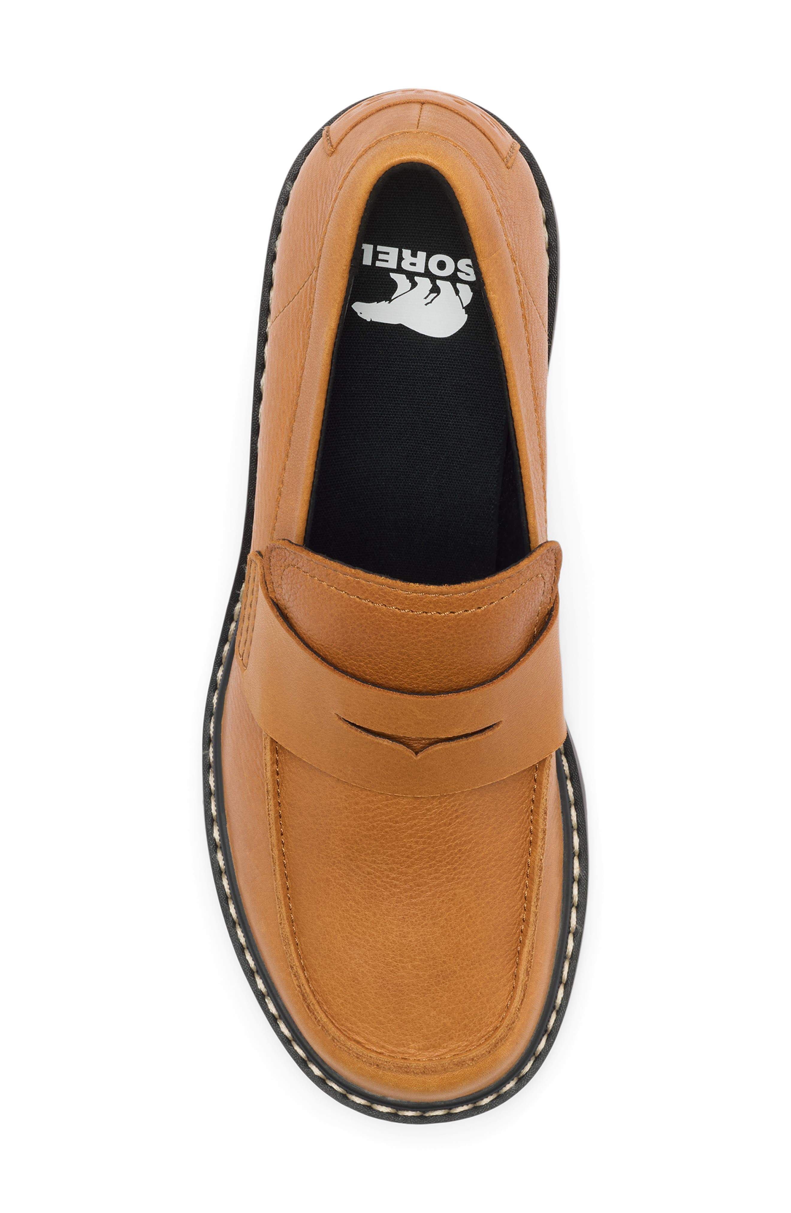 Joan Now City Penny Loafer, Alternate, color, CANYON GOLD/ BLACK
