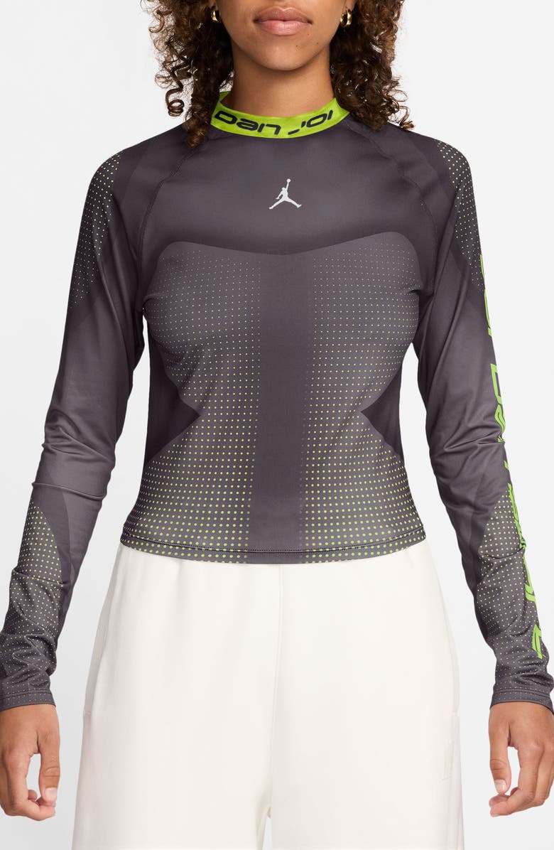 Jordan Dri-FIT Long Sleeve Top, Main, color, Off Noir
