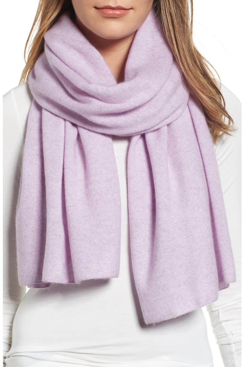 Cashmere Scarf, Main, color, PINK ICE