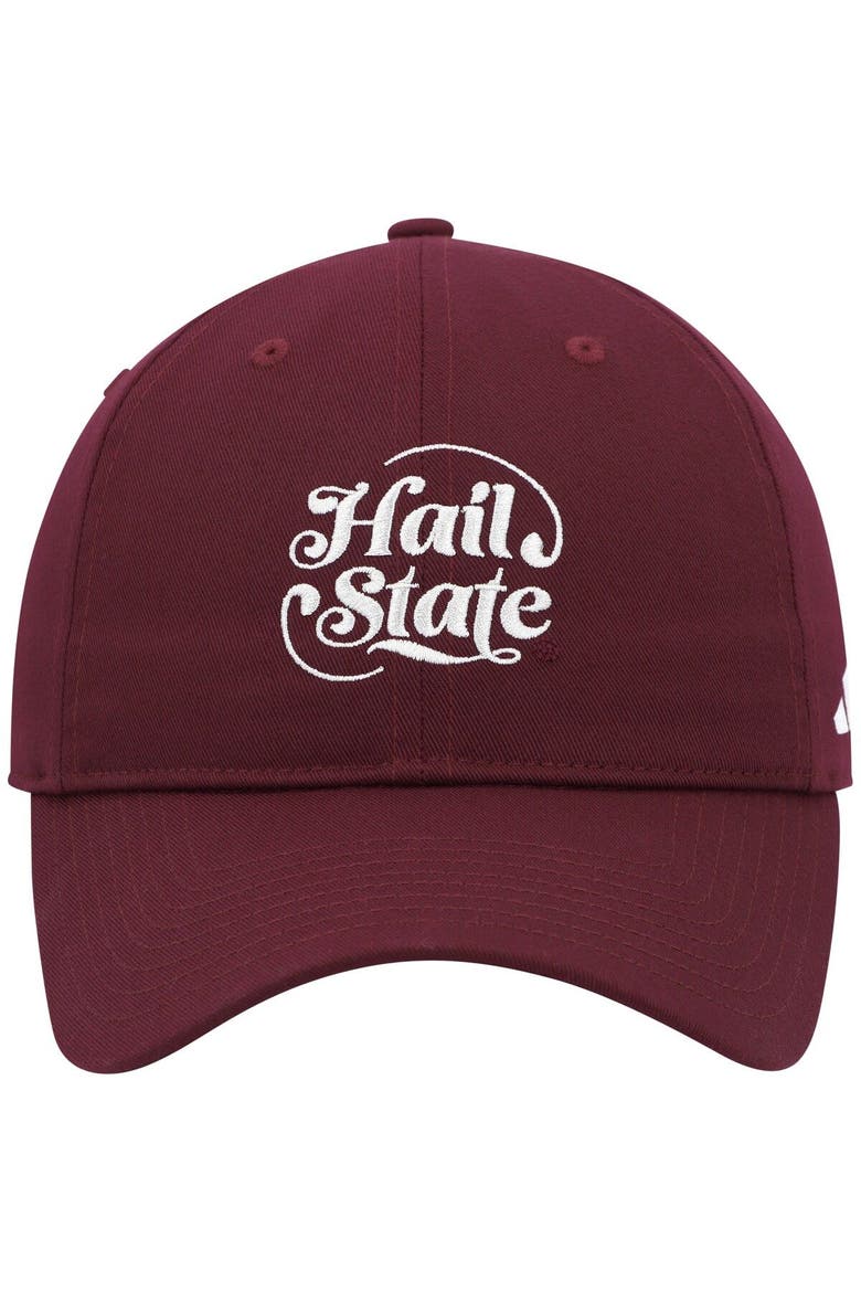Men's adidas Maroon Mississippi State Bulldogs Slouch Adjustable Hat, Alternate, color, Maroon