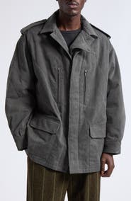 Yohji Yamamoto Padded Blouson Cotton Twill Jacket