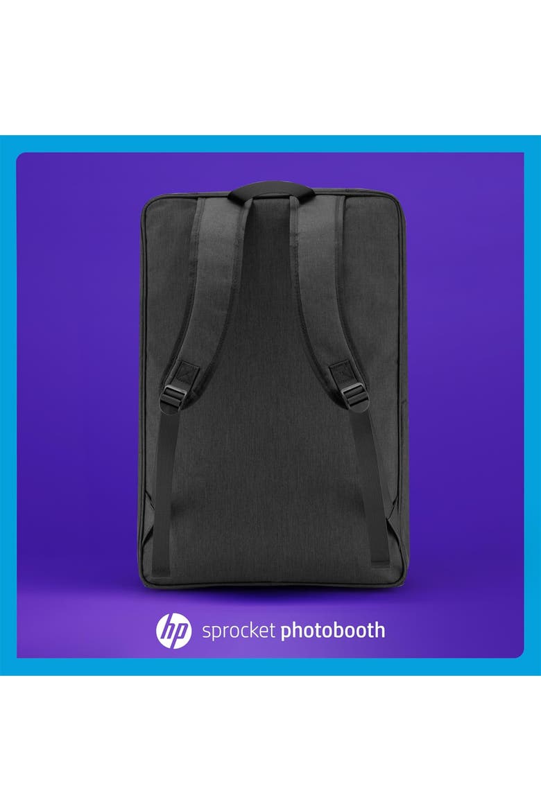Sprocket Photobooth Travel Backpack (Black), Exclusively for the HP Sprocket Photobooth Printer, Alternate, color, Black