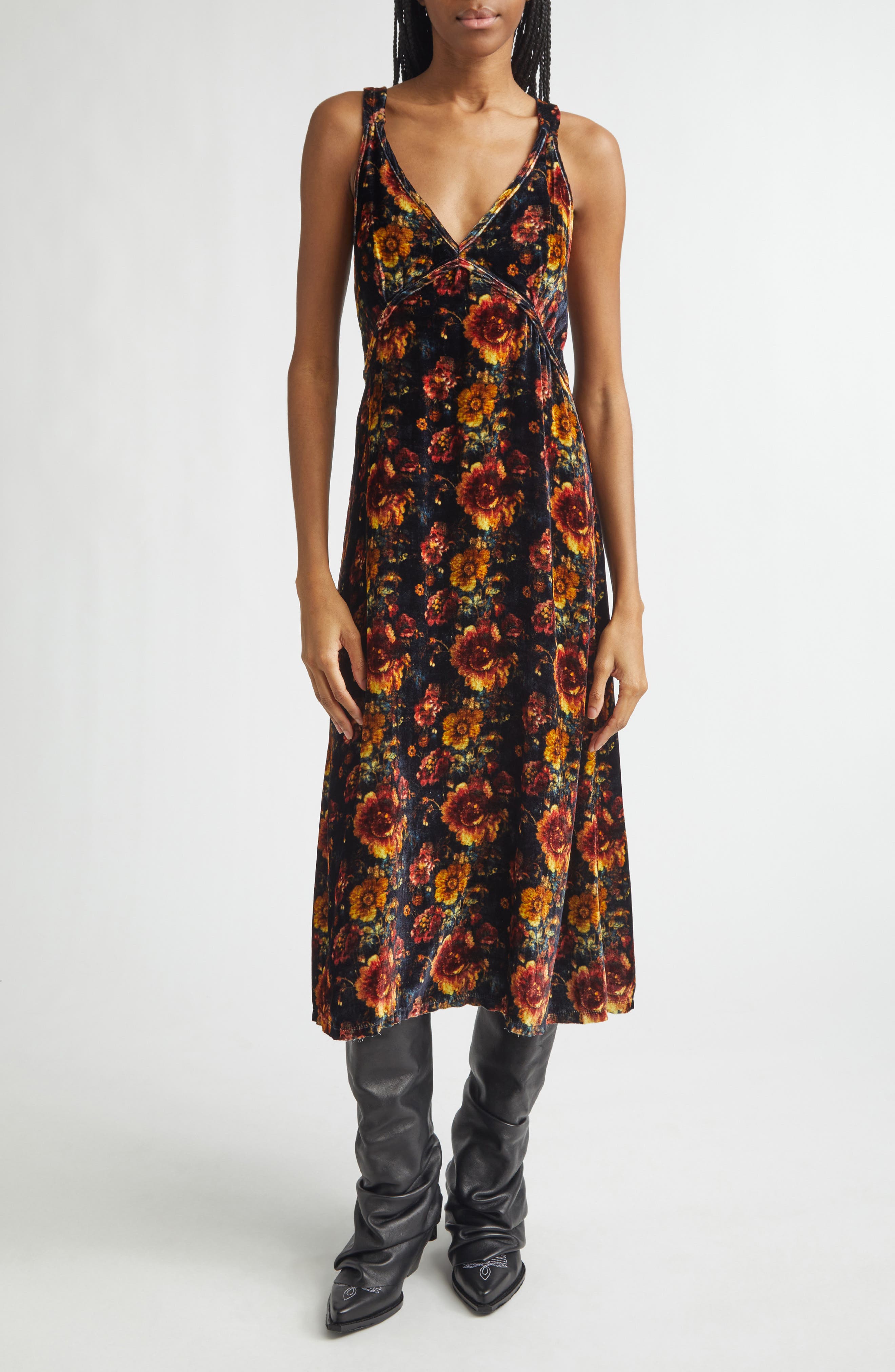 selected ORANGE MULTI FLORAL