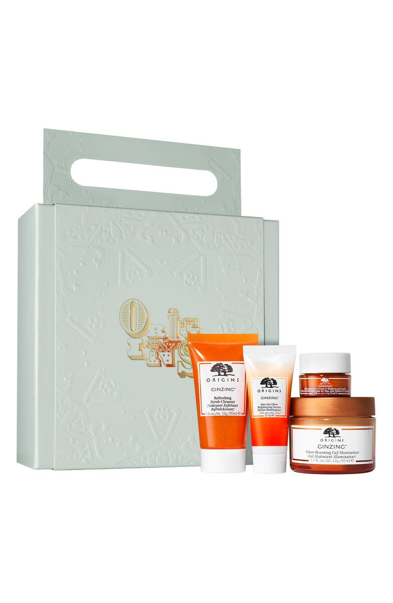 Origins Fave Four: Brighten, Refine, Renew & Hydrate Set USD $77 Value, Main, color, 