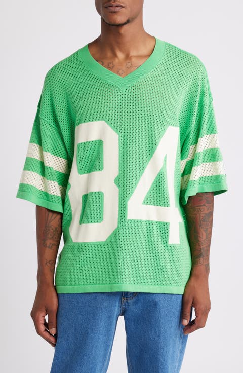 '84 Mesh Appliqué Cotton Graphic Jersey