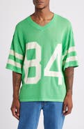 DIET STARTS MONDAY '84 Mesh Appliqué Cotton Graphic Jersey