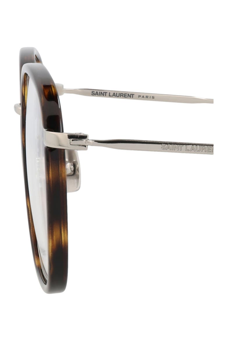 54mm Square Optical Glasses, Alternate, color, HAVANA SILVER TRANSPARENT