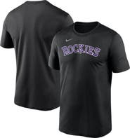 Nike Men's Nike Black Colorado Rockies Wordmark Legend Performance T-Shirt