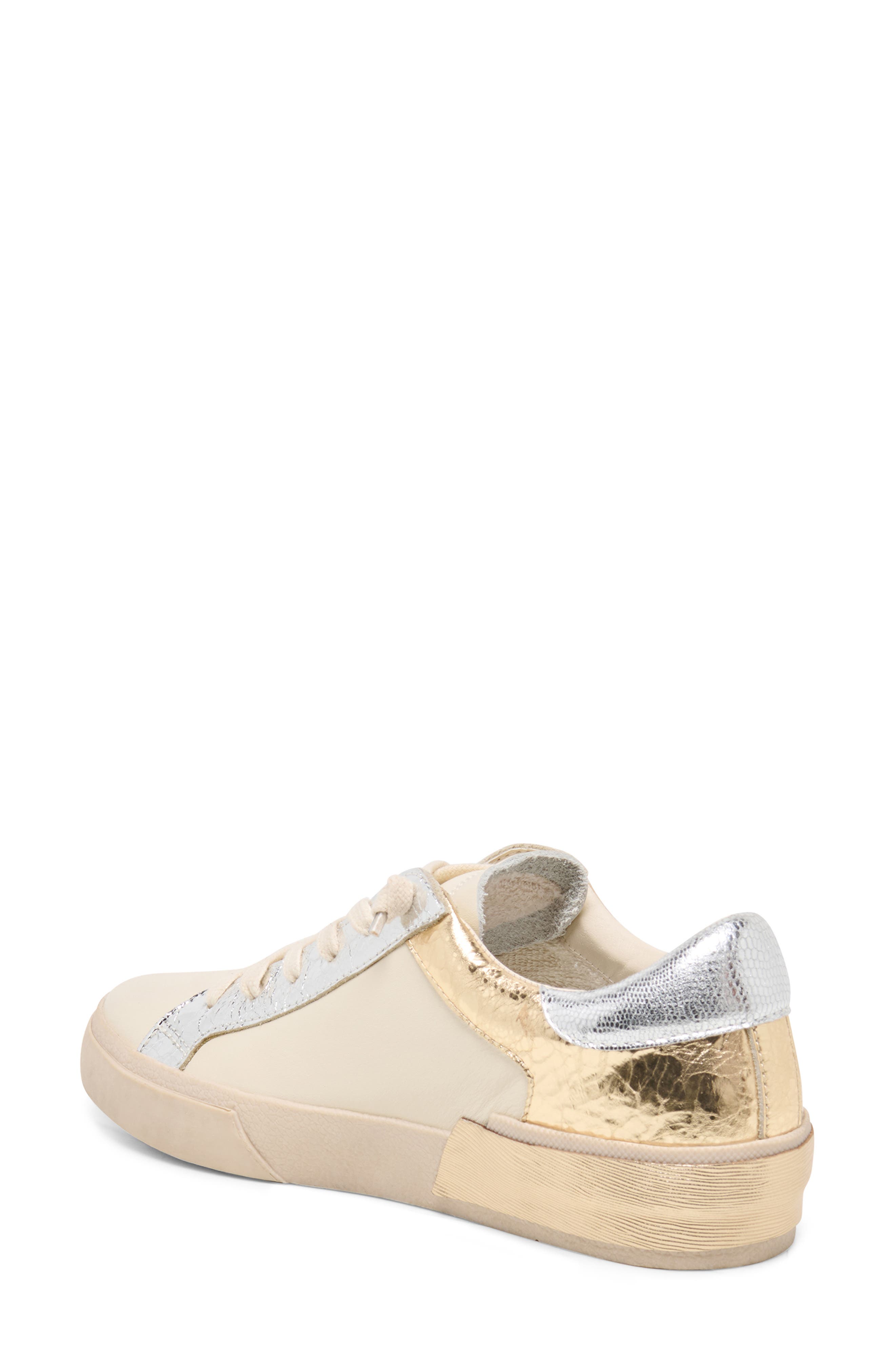 Zina Sneaker, Alternate, color, METALLIC MULTI LEATHER