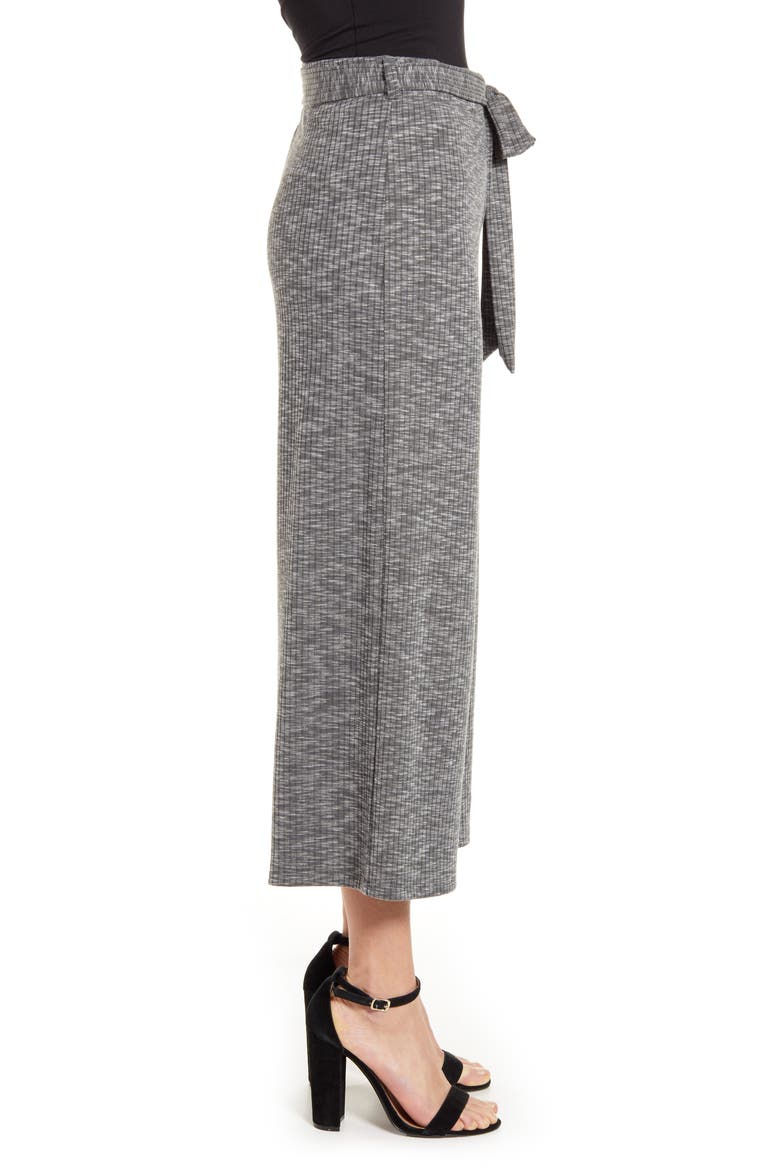 Rib Knit Crop Pants, Alternate, color, GRAPHITE