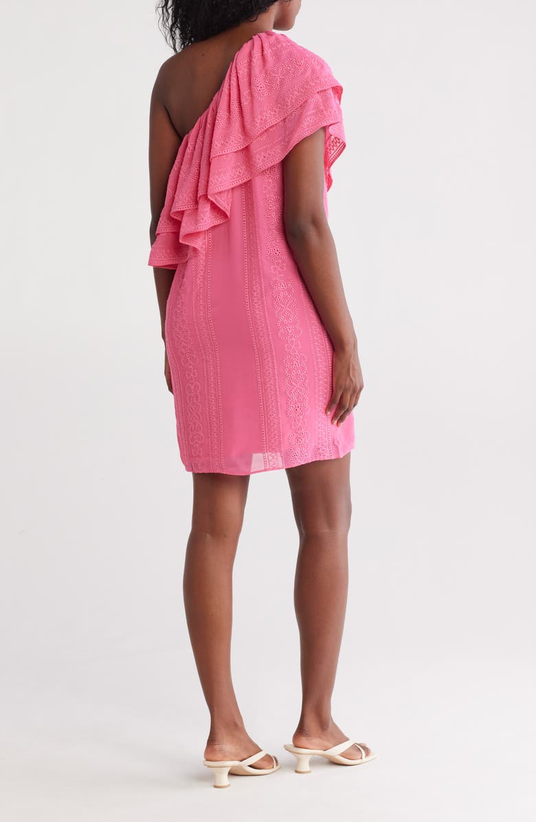 Trina Turk Phebe Embroidered One-Shoulder Dress, Alternate, color, Flower Child