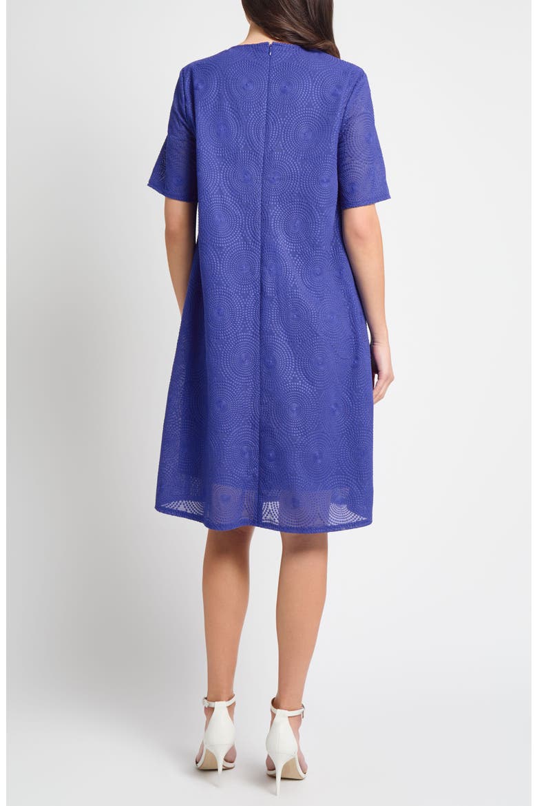 Embroidered Shift Dress, Alternate, color, SAPPHIRE SEA