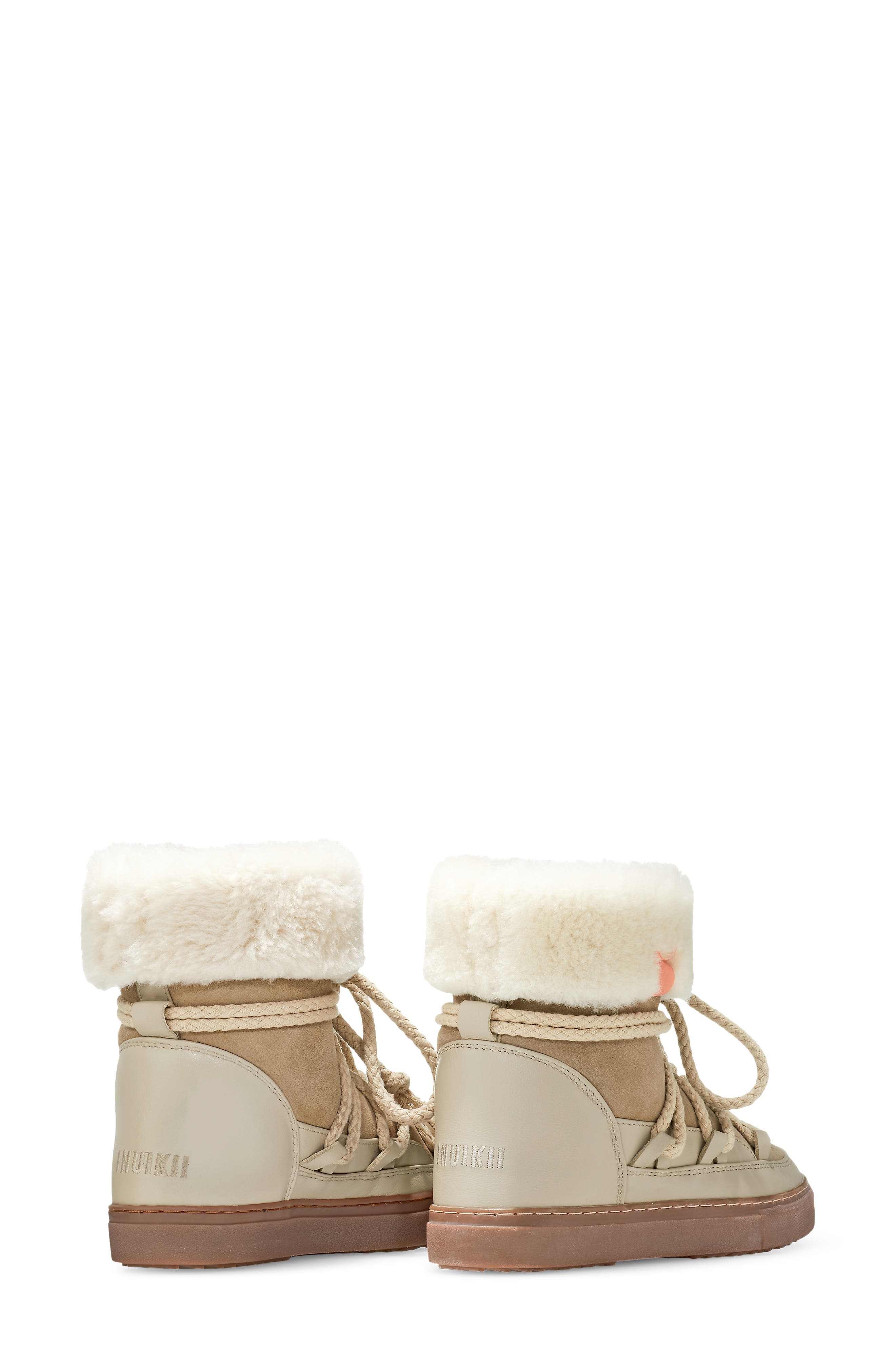 INUIKII Classic Genuine Shearling Lined High Top Sneaker, Alternate, color, 