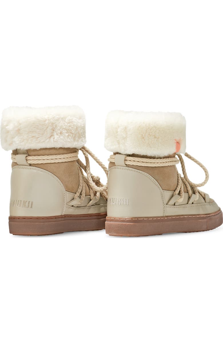 INUIKII Classic Genuine Shearling Lined High Top Sneaker, Alternate, color,