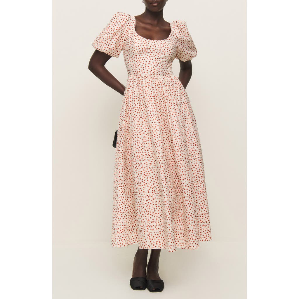 Reformation Everlyn Floral Print A-line Dress