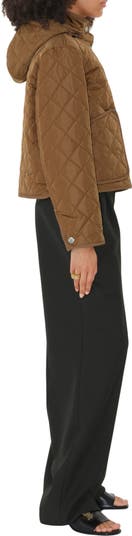 Burberry Cropped Quilted Nylon Hooded Jacket | Nordstrom