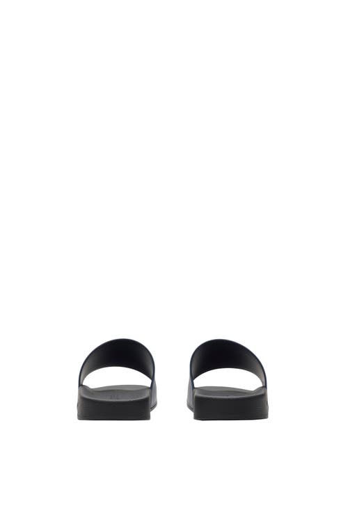 Burberry Check Slides In Midnight