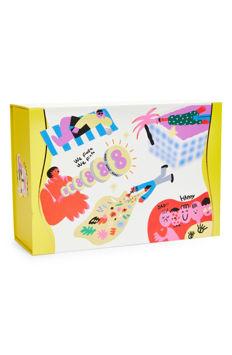 WEKUKU Mood White Tea Scented Candle & Holder Gift Set, Alternate, color, Pink