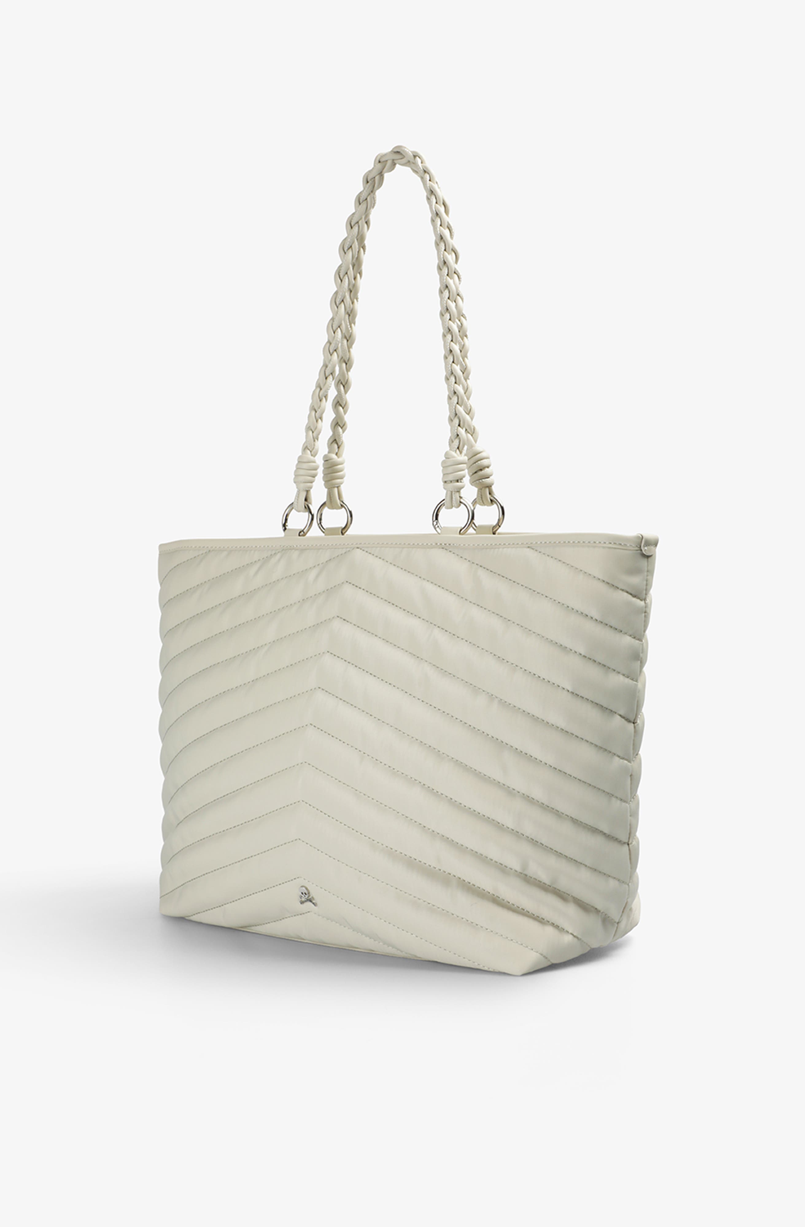 Quilted Shopper Bag, Alternate, color, OffWhite