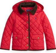 Polo Ralph Lauren Water Repellent Quilted Jacket with Removable Hood