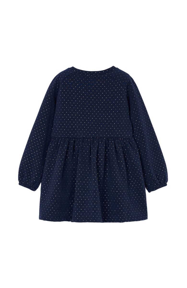 Mayoral Fleece Dress with Handbag, Alternate, color, Navy