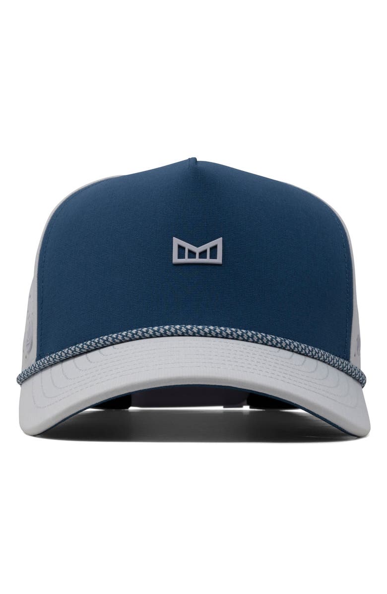 Melin Odyssey Rope Seaport Hydro Adjustable Performance Ball Cap, Alternate, color, Steel Blue/ White