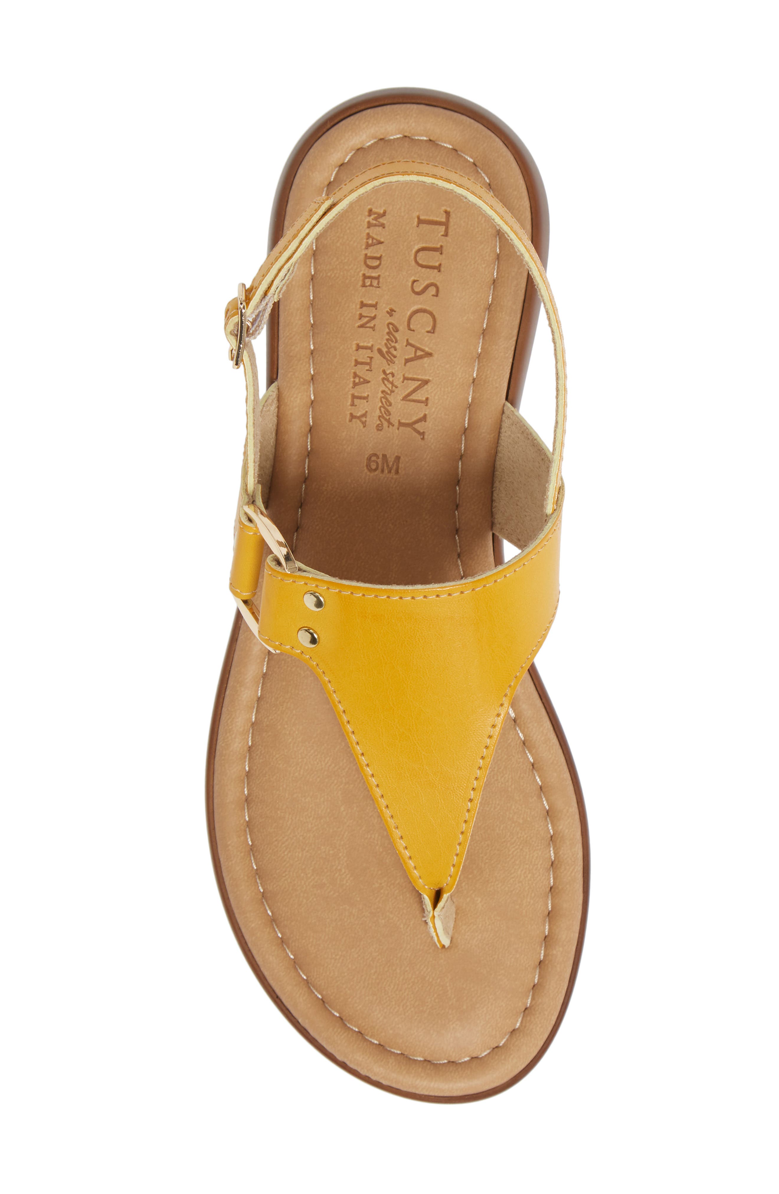 Karaleah Slingback Sandal, Alternate, color, YELLOW FAUX LEATHER