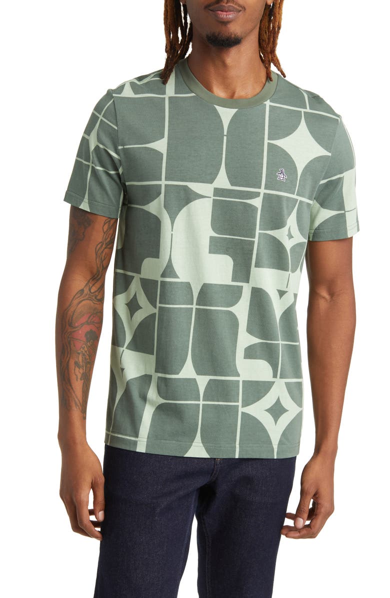 Original Penguin Geometric Graphic T-Shirt, Main, color, 