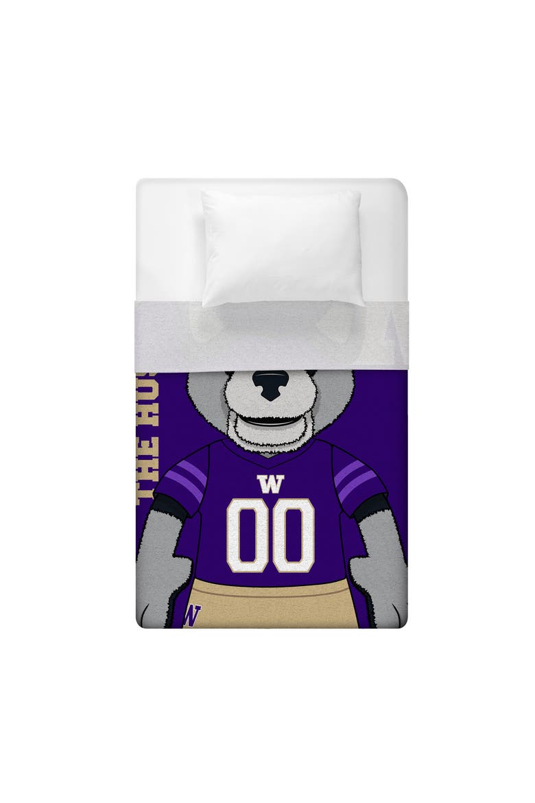 Washington Huskies Harry The Husky College Mascot 60" x 80" Raschel Throw, Alternate, color, None