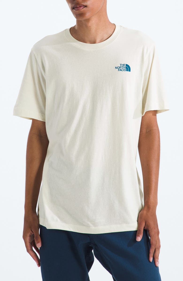 The North Face Evolution Sky Cloud Graphic T-Shirt, Main, color, White Dune