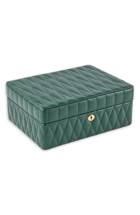Cora Quilted Leather Jewelry Box